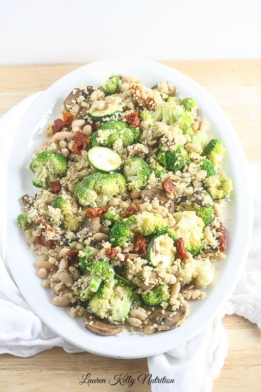 Vegetable Parmesan Quinoa in the Slow Cooker