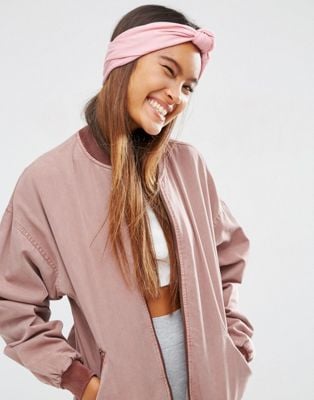 ASOS Pink Jersey Knot Turban Headband