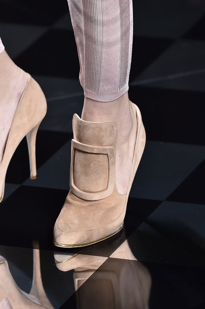 Kendall's shoe style also hit the runway at the show.