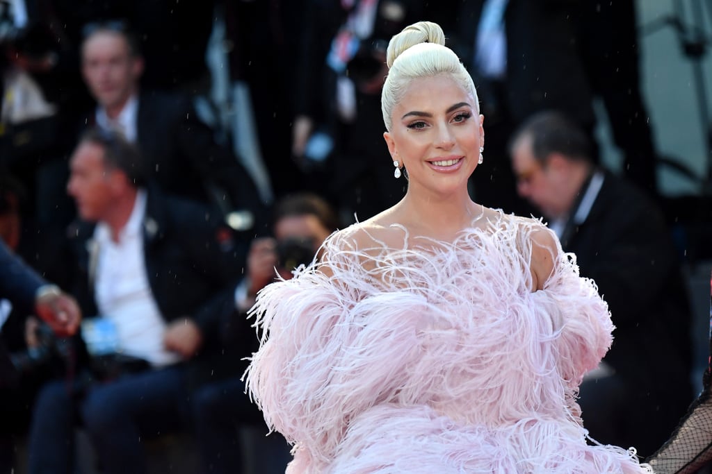 Lady Gaga Pink Valentino Dress at Venice Film Festival