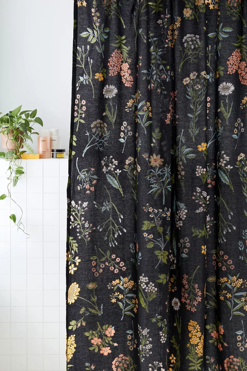 A Floral Shower Curtain: Myla Floral Shower Curtain