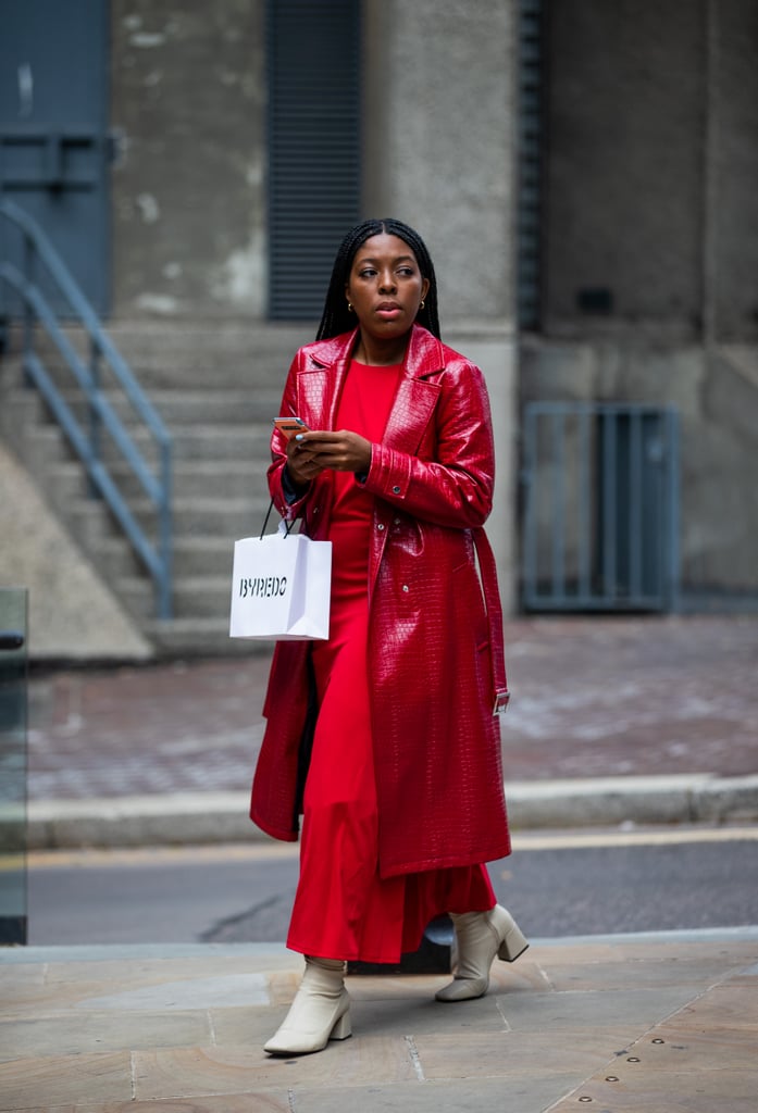 There are suits, and then there are apple-red suits.