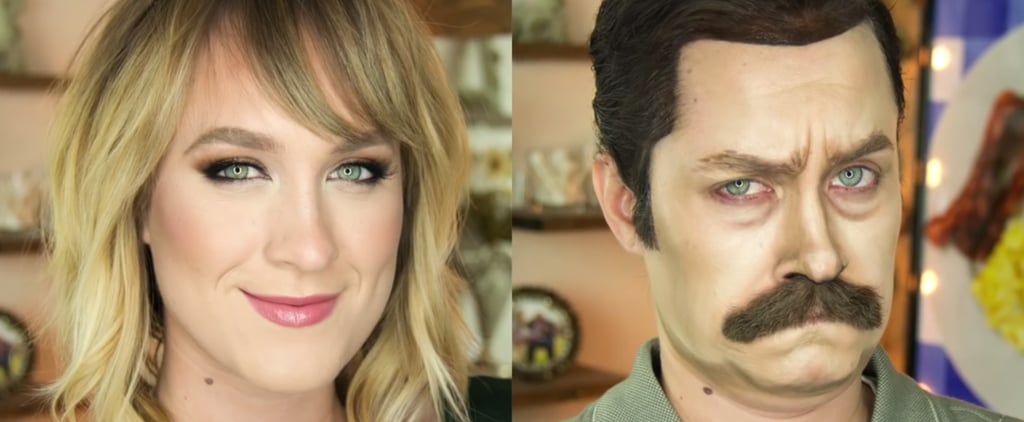 Ron Swanson Makeup Tutorial