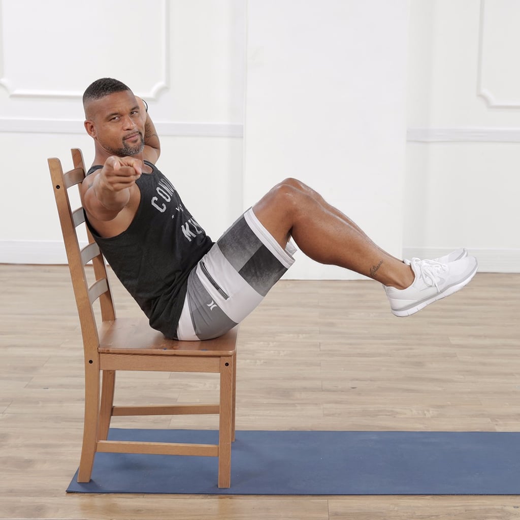 Shaun T Will Make Your Abs Shake in 8 Minutes, and All You Need Is a Chair
