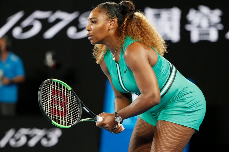 Serena Williams Wearing Green at the Australian Open in 2019