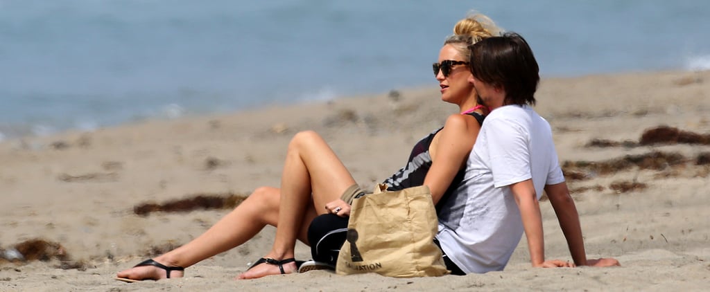 Kate Hudson and Matthew Bellamy on the Beach in Malibu