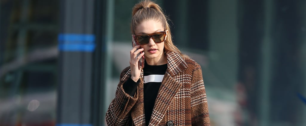 Gigi Hadid's Brown Coat From Mango