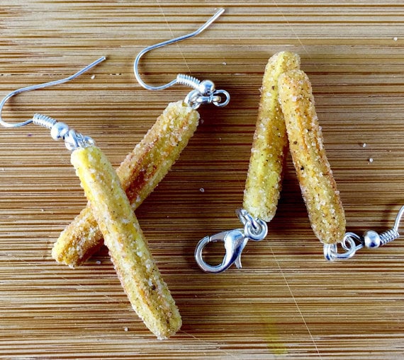 These earrings will spruce up your ear game.
Churro Earrings ($8)