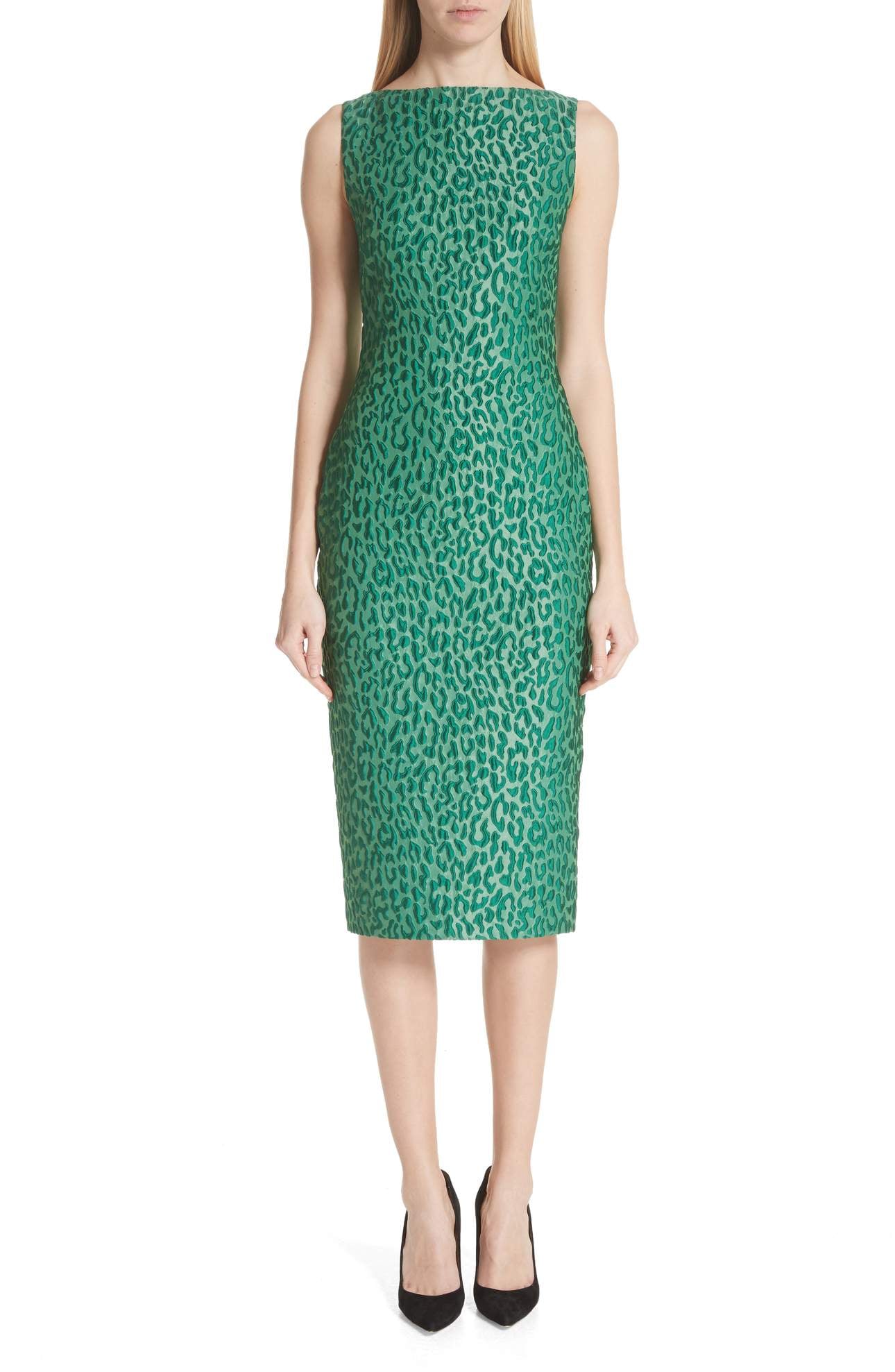 Melania Trump Green Leopard Print Dress | PS Fashion