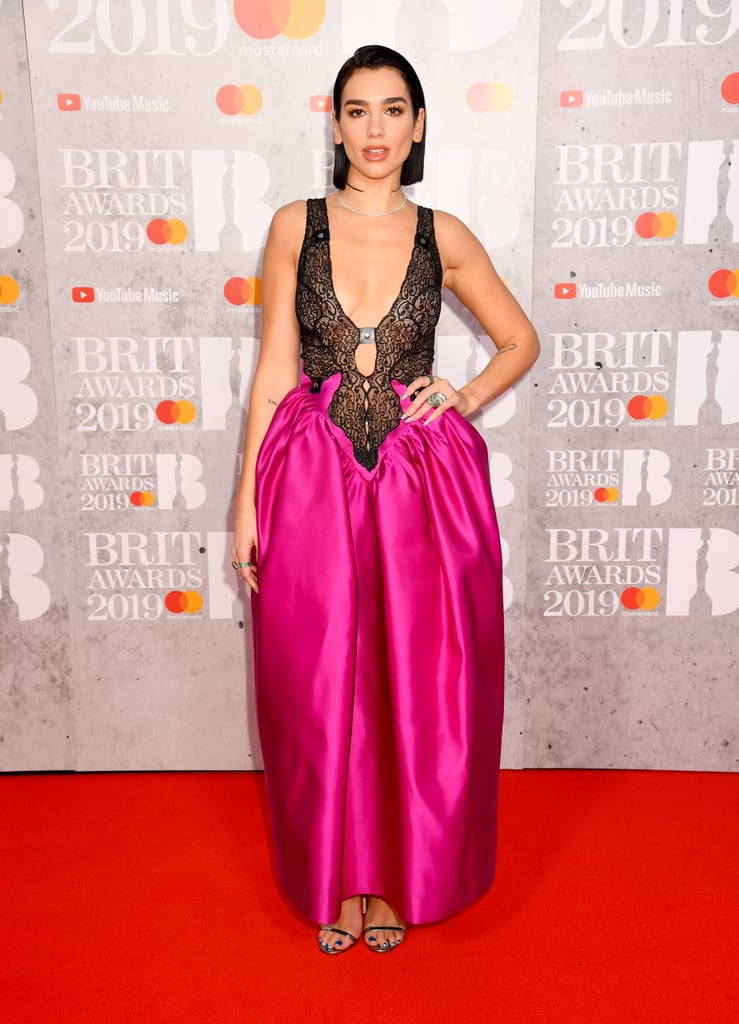 Dua Lipa's Christopher Kane Dress at the 2019 Brit Awards