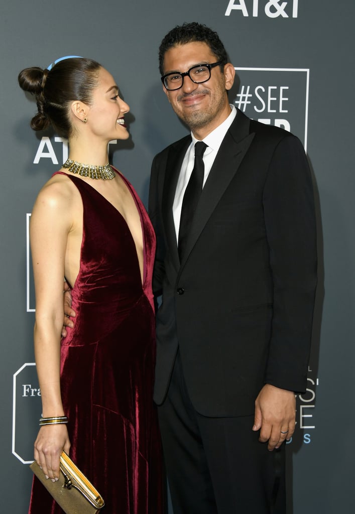 Emmy Rossum Hair at the 2019 Critics Choice Awards