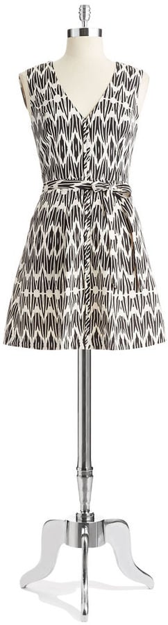 Tracy Reese Black-and-White-Print Dress
