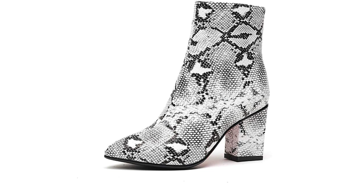 snakeskin booties dsw