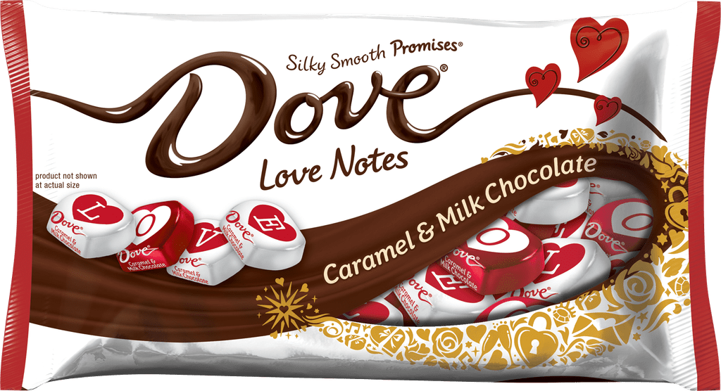 Dove Love Notes in Caramel & Milk Chocolate