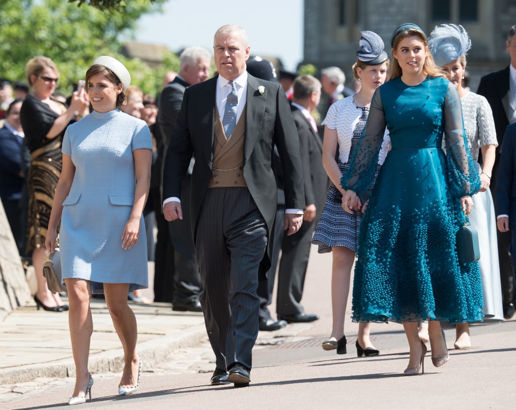 Princess Eugenie, Prince Andrew, and Princess Beatrice