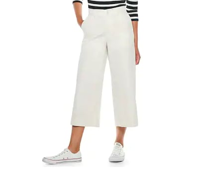 Crop Flare-Leg Pants