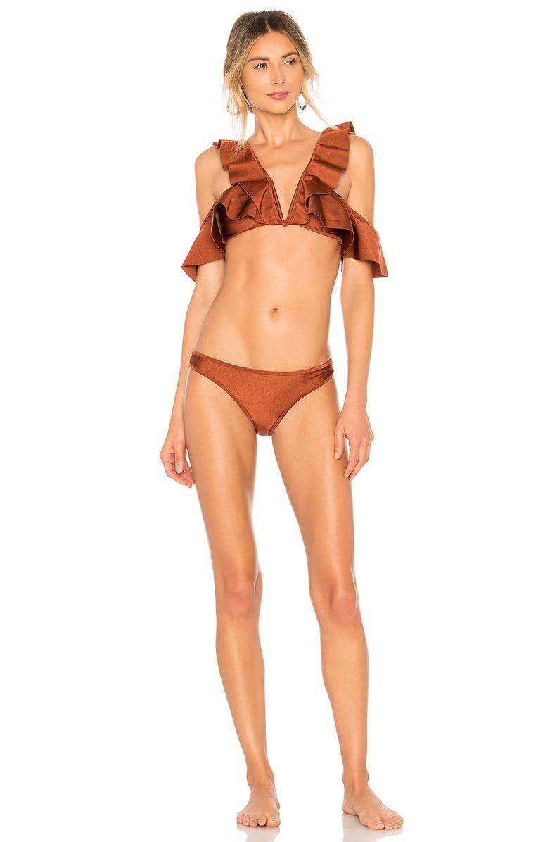 Zimmermann Tali Flutter Bikini Set in Bronze