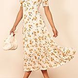 Reformation Zarina Notch Neck Dress 
