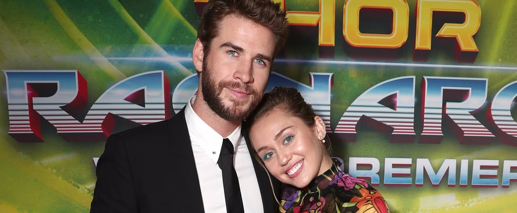 Miley Cyrus and Liam Hemsworth at Thor: Ragnarok Premiere