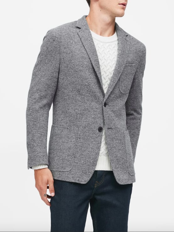 Slim Wool-Blend Knit Blazer | The Best Gifts For Him From Banana ...