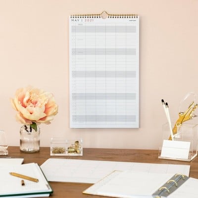 Russell+Hazel White Gold 2021 Wall Calendar