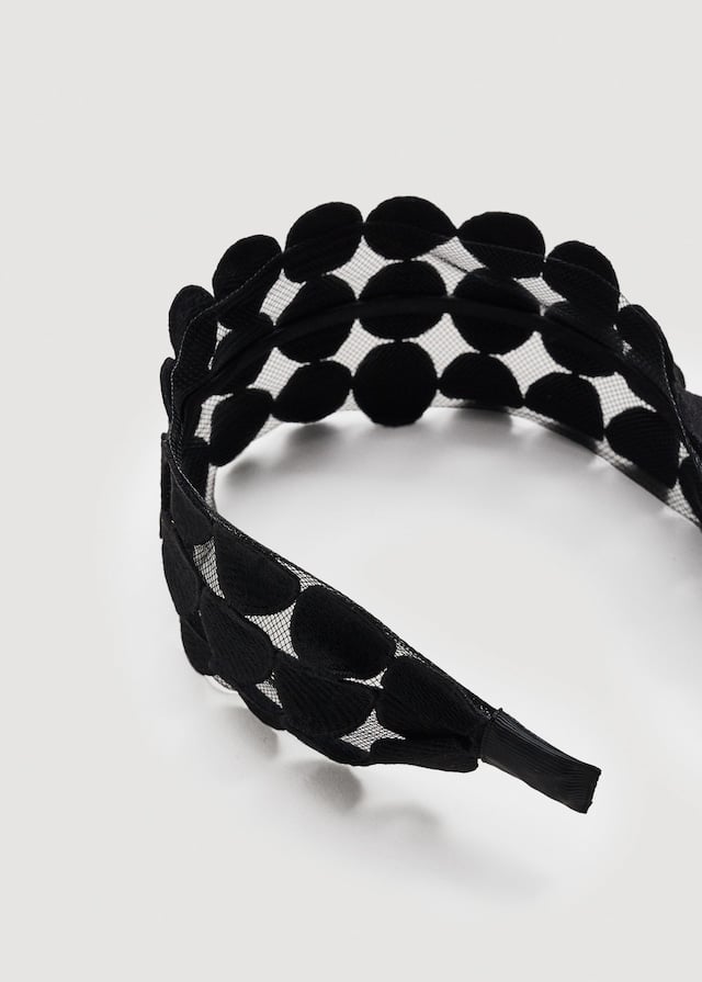 Mesh Pattern Detail Hairband