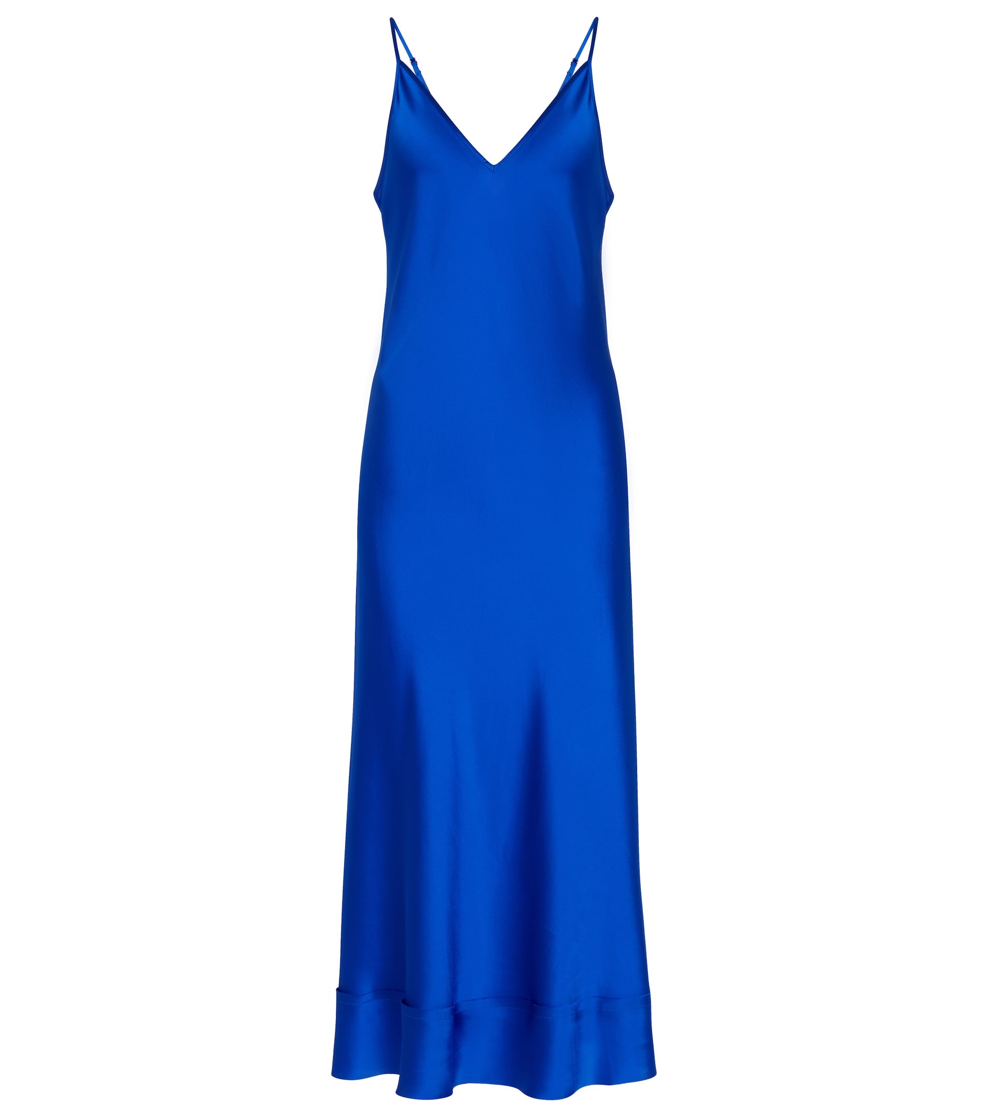 araks blue dress Pre-owned: Araks Silk Slip Dress in Blue main image 1