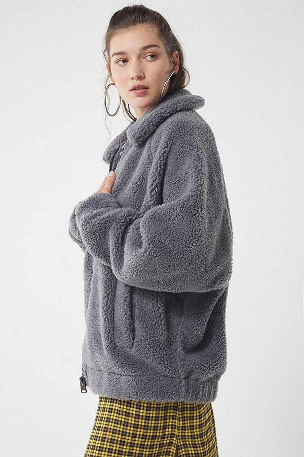 Uo dolman shop teddy jacket