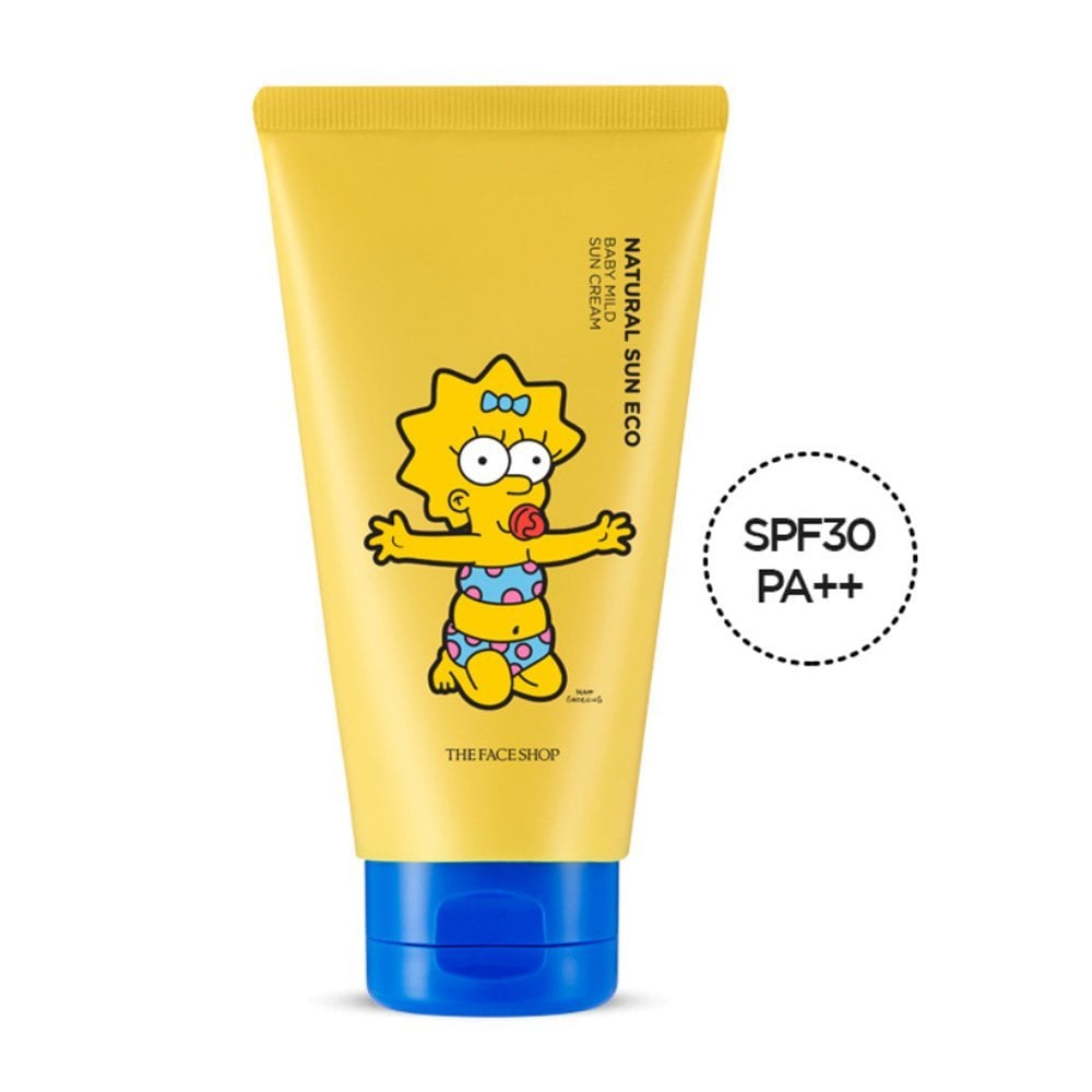 The Face Shop x The Simpsons Natural Sun Eco Baby Mild Sun Cream SPF30