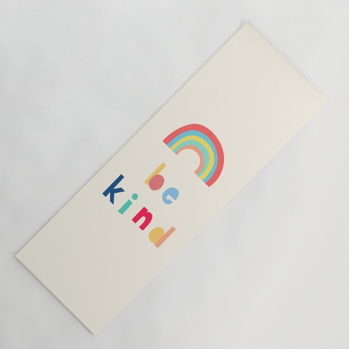 Be Kind Rainbow Yoga Mat