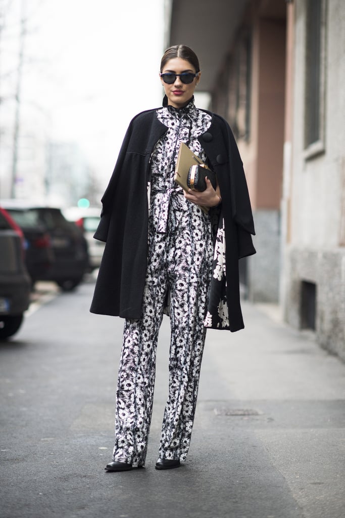 All you need to break up a print? A great solid coat. 
Source: Le 21ème | Adam Katz Sinding