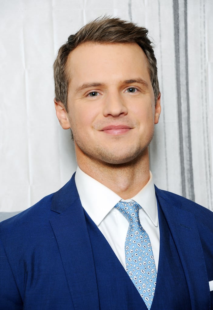 A chiseled jaw and a rather impressive tie.