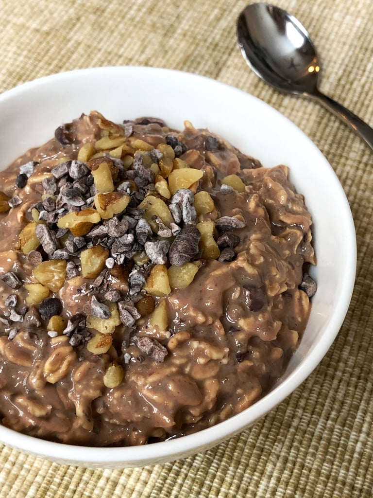 High-Protein Black Bean Brownie Overnight Oats | POPSUGAR Fitness