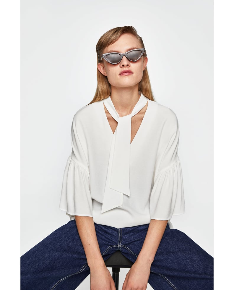 Zara Blouse With Bow