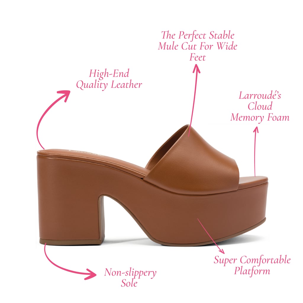Larroudé Miso Platform Sandal In Caramel Leather