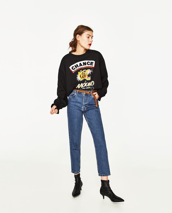 Zara HighRise Mom Jeans Best Zara Jeans POPSUGAR Fashion Photo 12