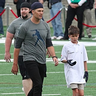 Tom Brady Goes Into Full Dad Mode Playing Football With Son Jack