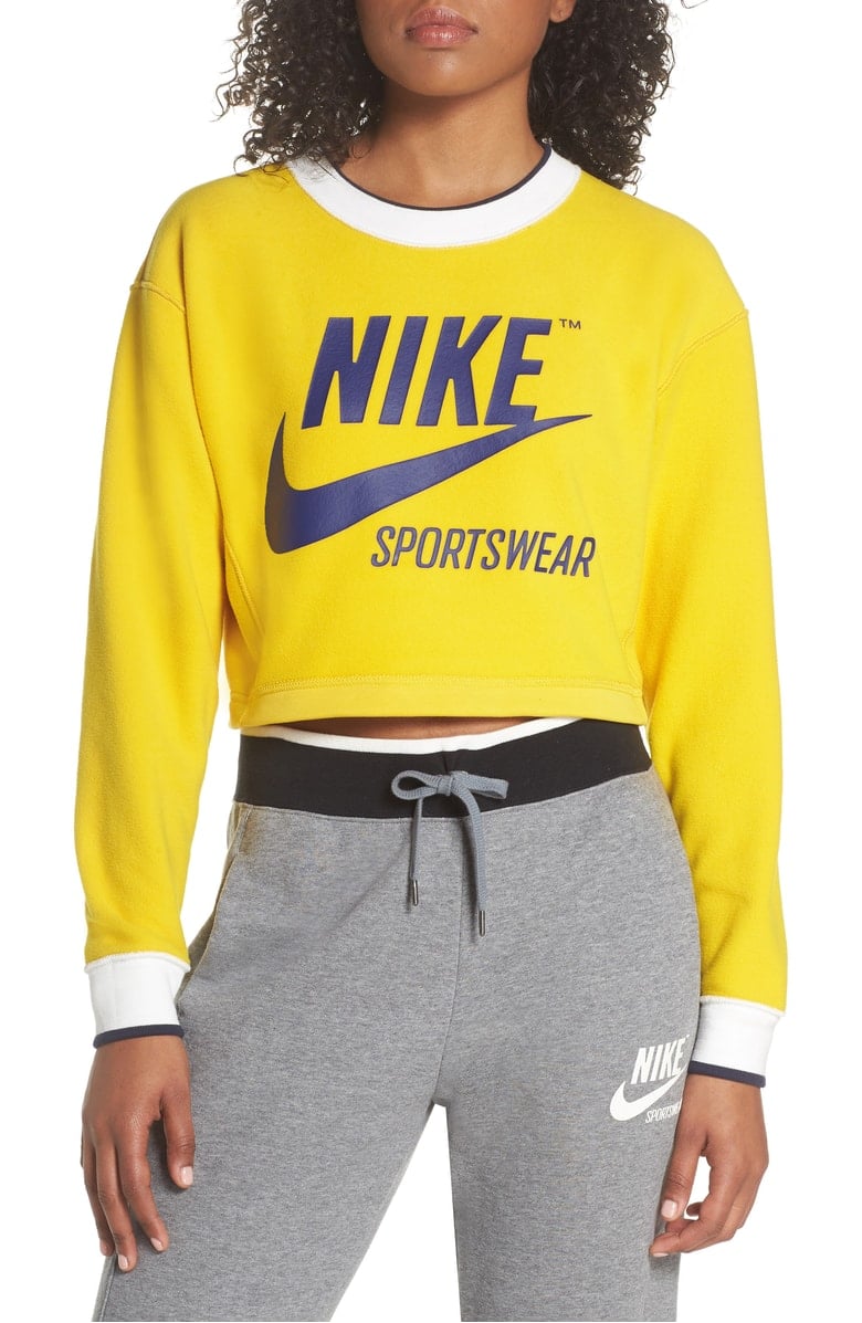 Nike reversible cheap crop sweatshirt