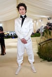 Timothée Chalamet Looked Like the Dashing Duke of the Met Gala in an All-White Outfit