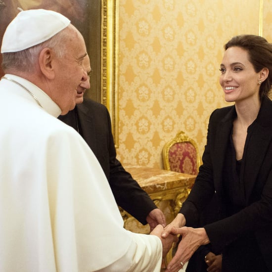 Angelina Jolie Meets Pope Francis