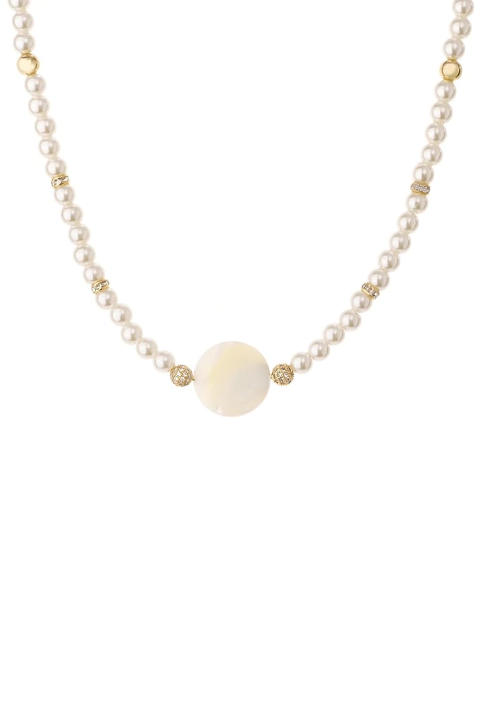 Ettika Timeless Pearl 18K Gold Plated Necklace