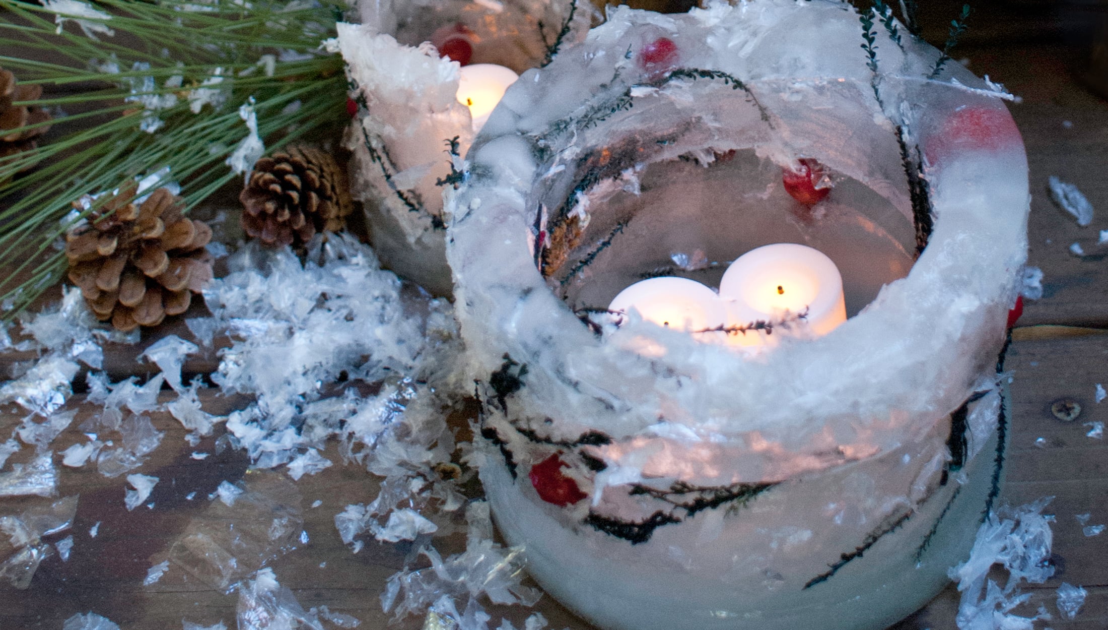 DIY Ice Candle Holder POPSUGAR Home