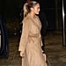 Jennifer Lopez's Valentino Rockstud Heels and Trench Coat