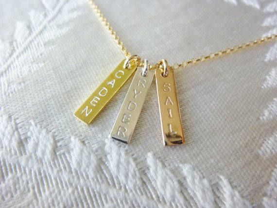 tri-colored necklace
