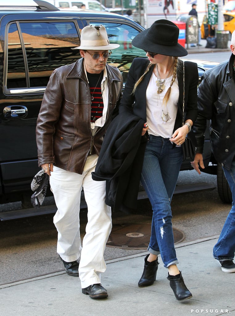 Johnny Depp and Amber Heard in NYC Before Her Birthday