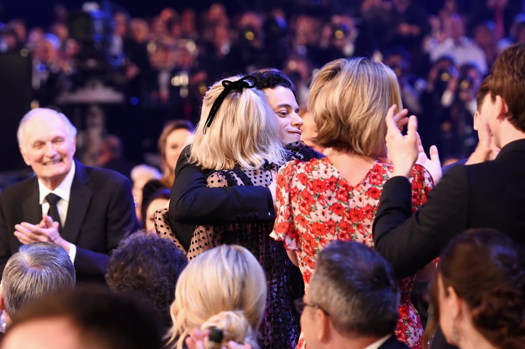 Lucy Boynton and Rami Malek at the SAG Awards