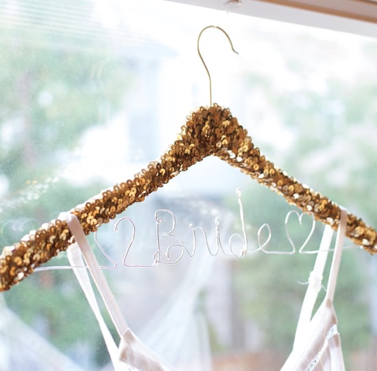 DIY Sequined Hangers