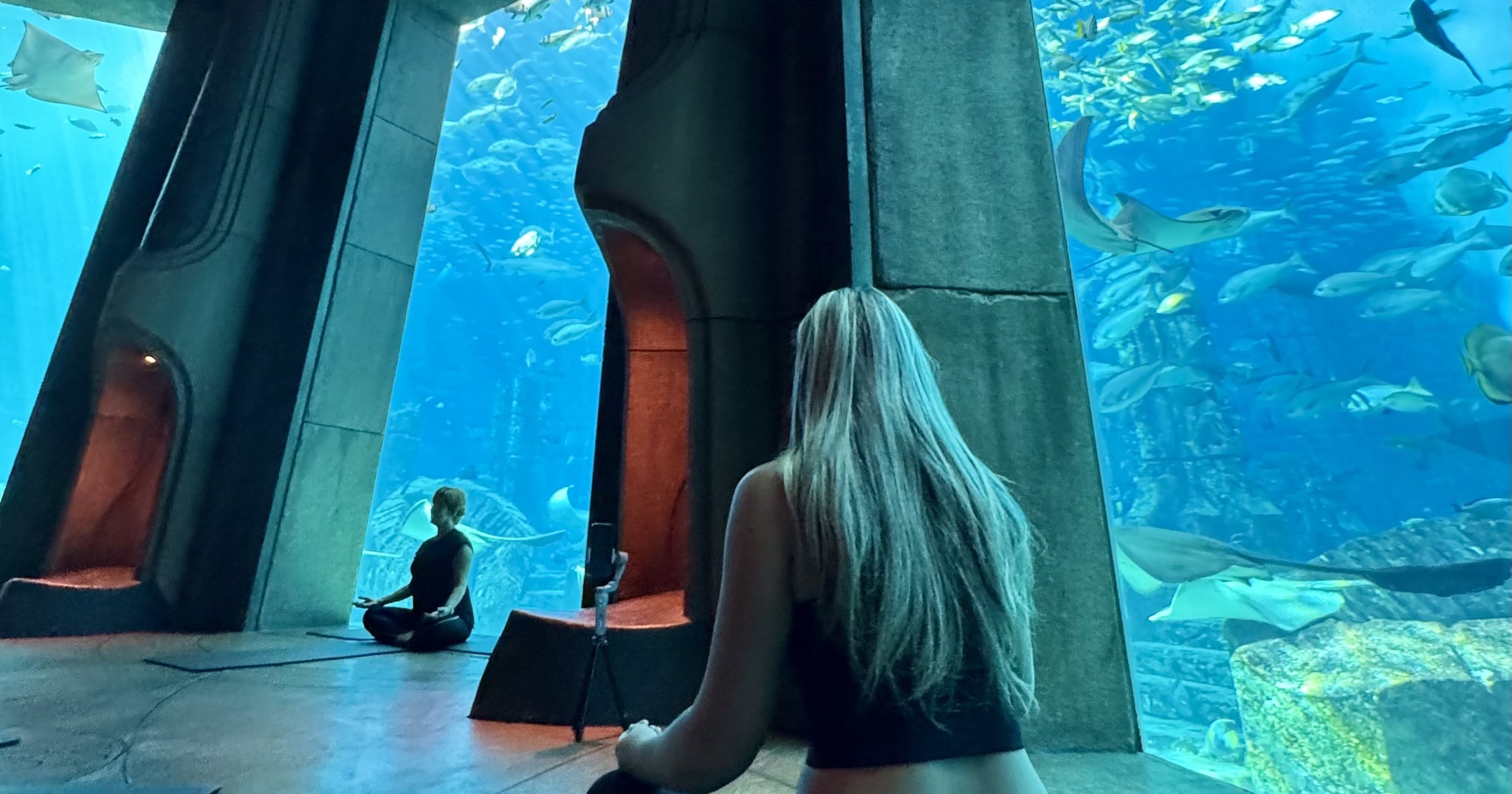 I Tried Underwater Yoga Surrounded by Sharks and Stingrays at Atlantis, The Palm