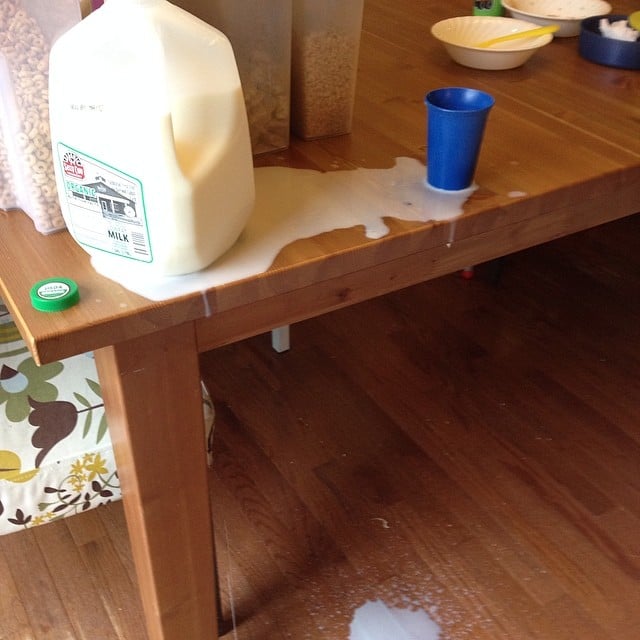 "No use in crying over spilled milk." — Kelly J. 
Source: Instagram user rcjohnsen