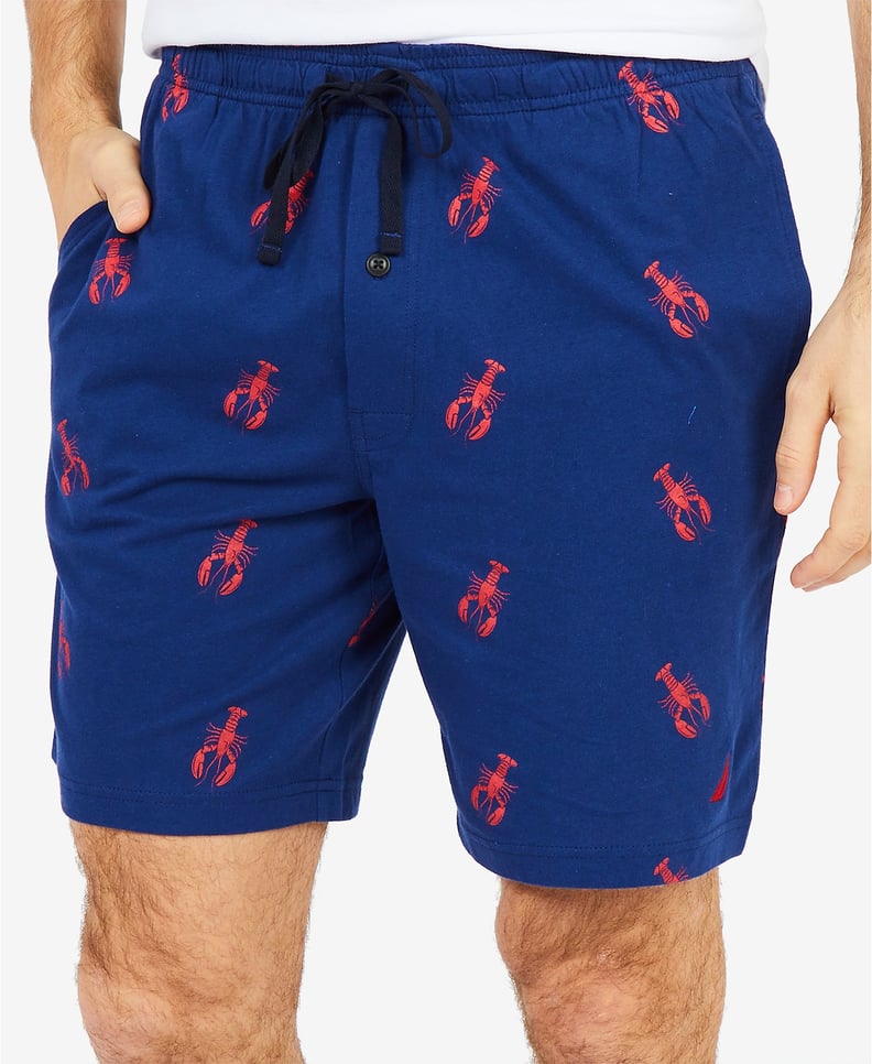 Nautica Lobster Print Cotton Pajama Shorts